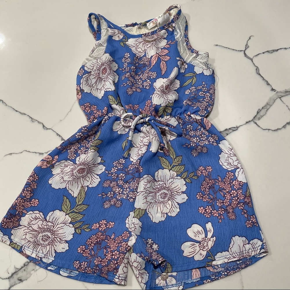 Girl’s Floral Romper Size 6